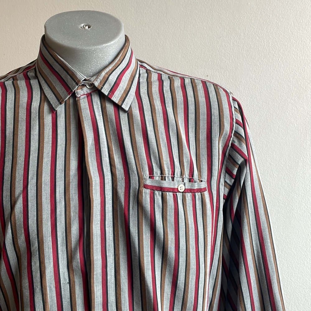 Vintage Sears Striped Shirt XL .